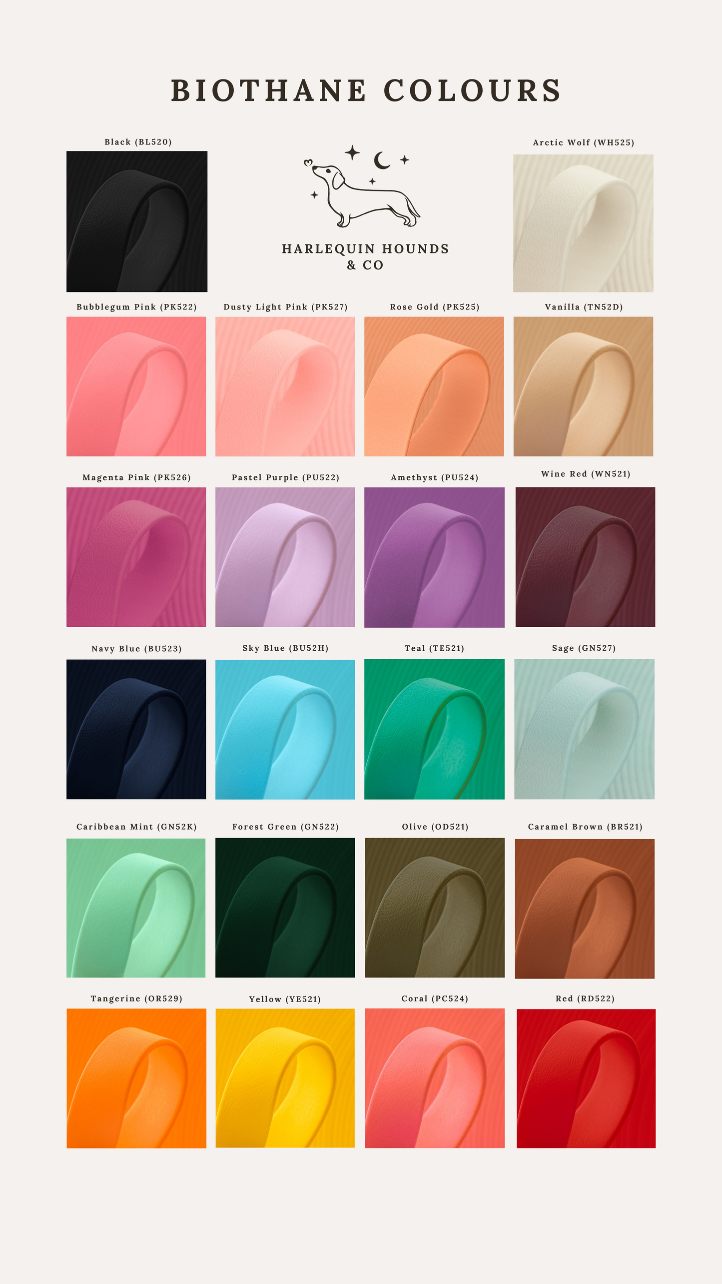 BioThane® (16mm) Classic Collar for Small - Medium dogs
