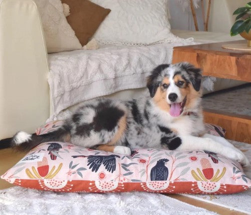 Indoor Dog Bed | Sunset Cockatoo