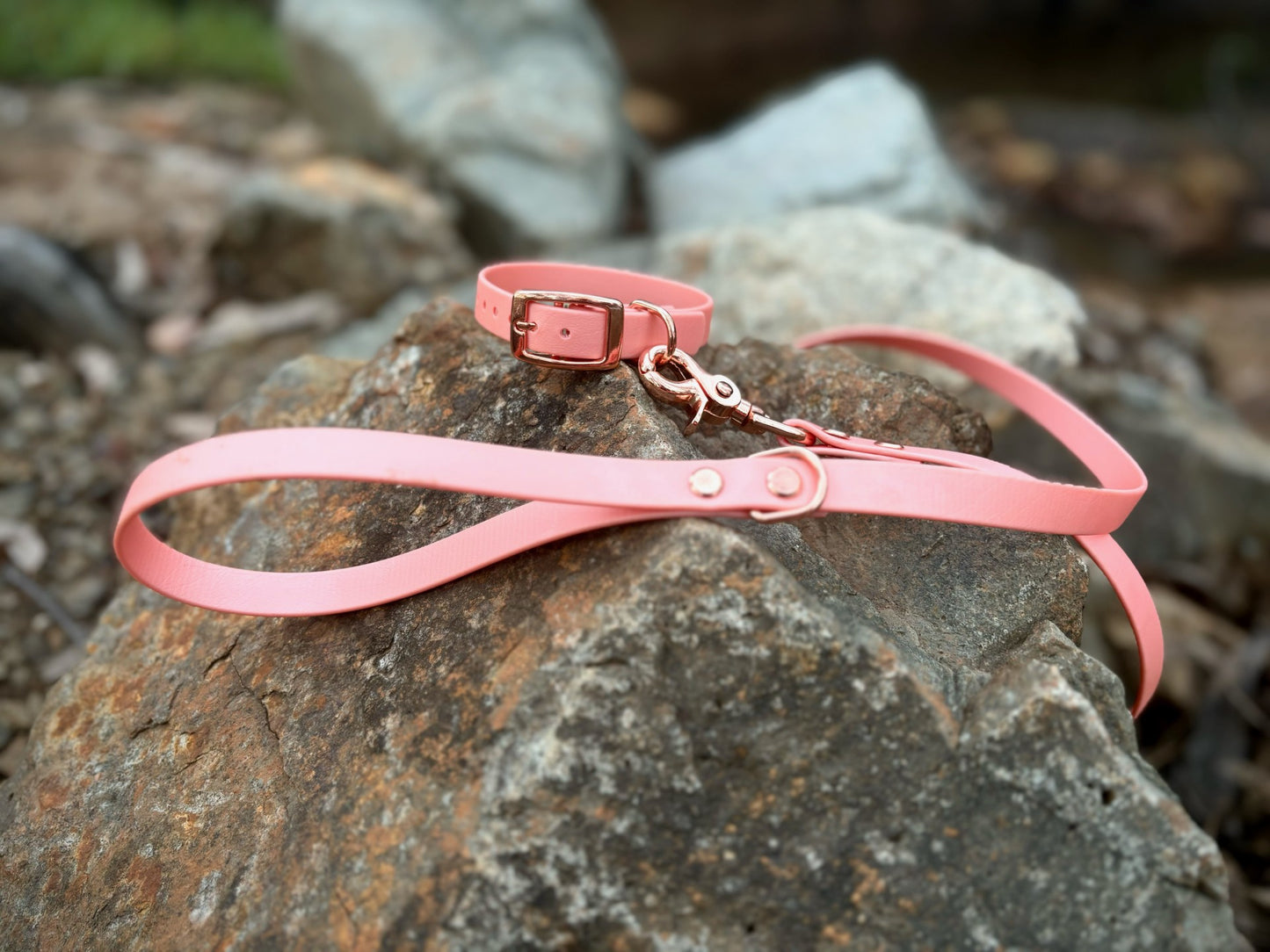 Biothane Waterproof Rose Gold Collar 16mm